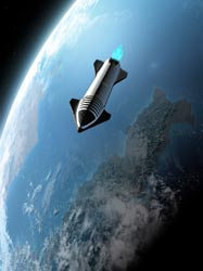 Starship Above Earth - V2